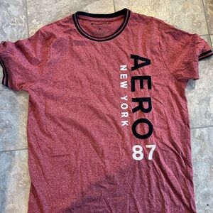 Aeropostale Men's Red Graphic T-Shirt